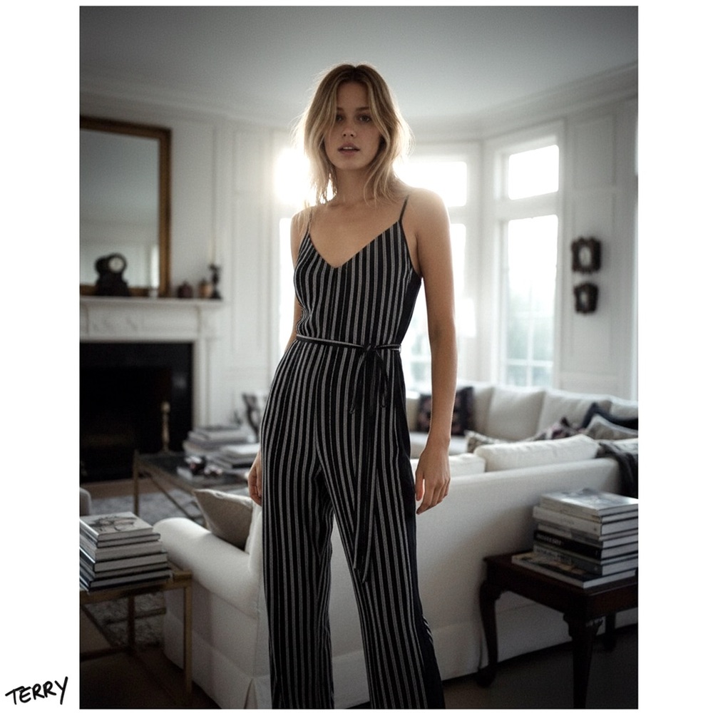 Rag & Bone Rosa Stripe Jumpsuit – Size 4 Petite